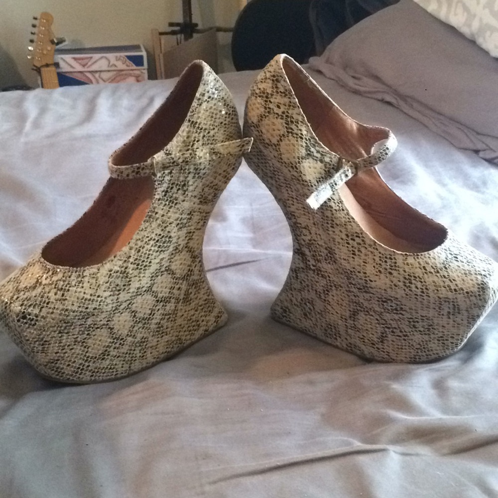 Jeffrey Campbell Snake Skin Night Walkers